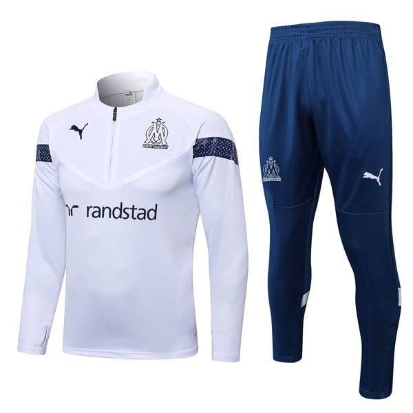 Sudadera De Training Marsella 2022-23 Blanco Azul